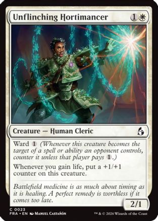 Image of Unflinching Hortimancer (FRA-023) - Reality Fracture Foil