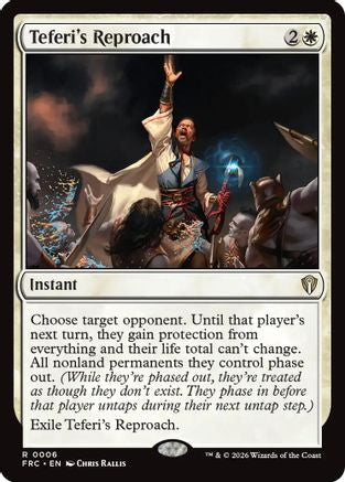 Image of Teferi's Reproach (-004) - Commander: Reality Fracture
