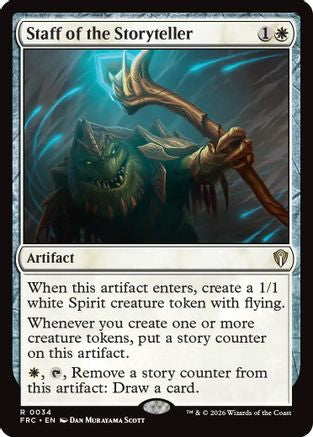 Image of Staff of the Storyteller (-034) - Commander: Reality Fracture