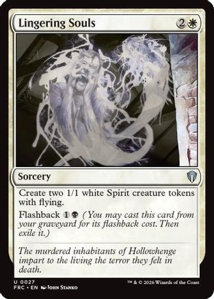 Image of Lingering Souls (-027) - Commander: Reality Fracture
