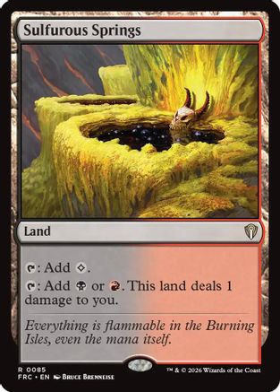 Image of Sulfurous Springs (-085) - Commander: Reality Fracture