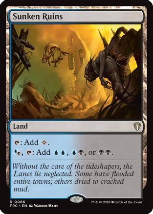 Image of Sunken Ruins (-086) - Commander: Reality Fracture