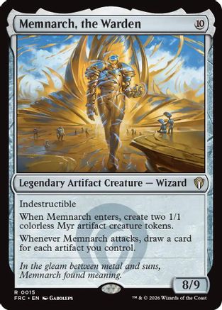 Image of Memnarch, the Warden (-015) - Commander: Reality Fracture