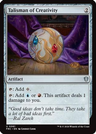 Image of Talisman of Creativity (-061) - Commander: Reality Fracture