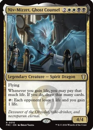 Image of Niv-Mizzet, Ghost Counsel (-010) - Commander: Reality Fracture