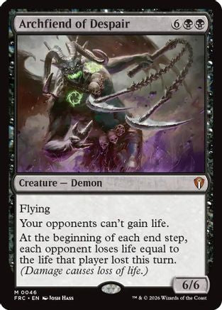 Image of Archfiend of Despair (-046) - Commander: Reality Fracture