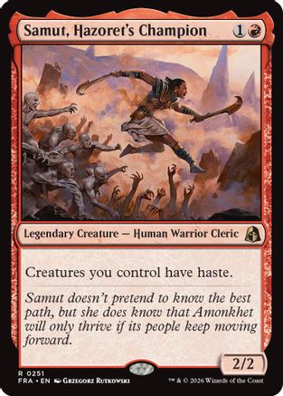 Image of Samut, Hazorer's Champion (FRA-251) - Reality Fracture Foil