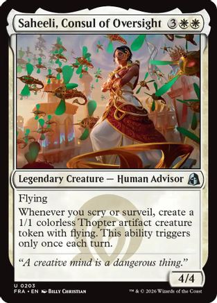 Image of Saheeli, Consul of Oversight (FRA-203) - Reality Fracture Foil