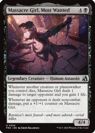 Image of Massacre Girl, Most Wanted (FRA-234) - Reality Fracture Foil