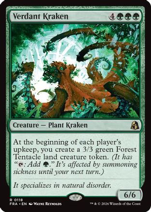 Image of Verdant Kraken (FRA-118) - Reality Fracture Foil