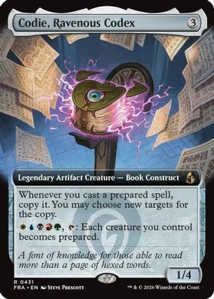 Image of Codie, Ravenous Codex (Extended Art) (FRA-431) - Reality Fracture Foil