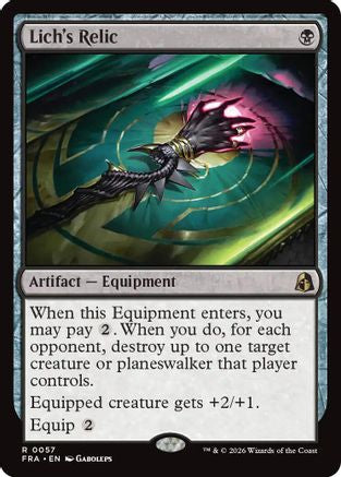 Image of Lich's Relic (FRA-057) - Reality Fracture Foil