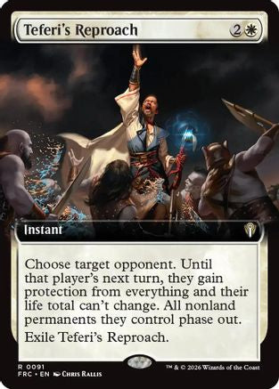 Image of Teferi's Reproach (Extended Art) (-091) - Commander: Reality Fracture