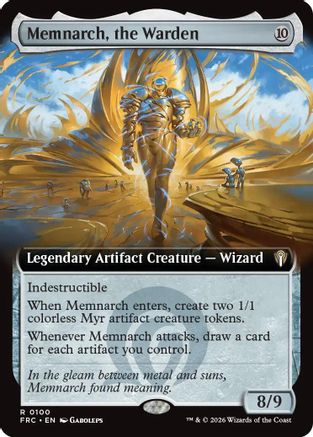 Image of Memnarch, the Warden (Extended Art) (-100) - Commander: Reality Fracture