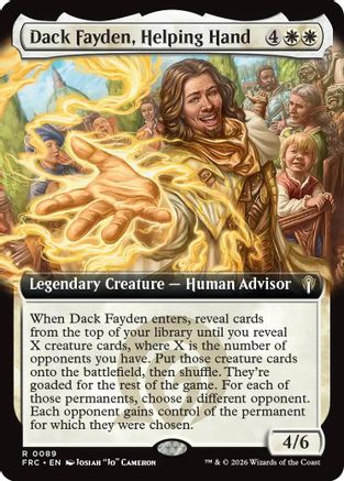 Image of Dack Fayden, Helping Hand (Extended Art) (-089) - Commander: Reality Fracture