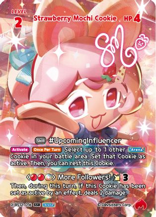 Image of Strawberry Mochi Cookie (SSR) (BS12-016) - Festival Arena Foil