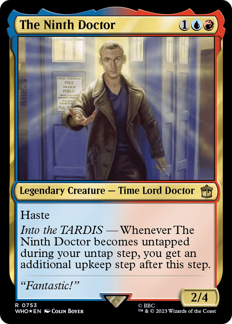 Image of The Ninth Doctor (Surge Foil) (WHO-753) - Doctor Who Foil