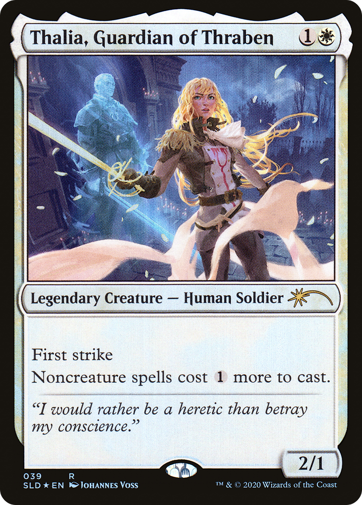 Image of Thalia, Guardian of Thraben (039) (SLD-039) - Secret Lair Drop Foil