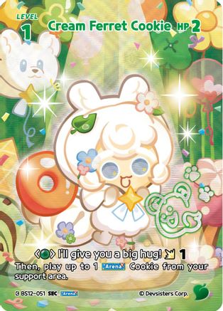 Image of Cream Ferret Cookie (SEC) (BS12-051) - Festival Arena Foil