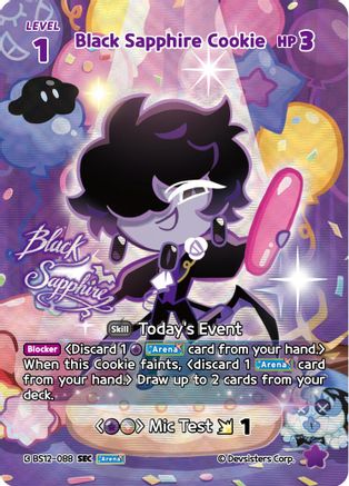 Image of Black Sapphire Cookie (SEC) (BS12-088) - Festival Arena Foil