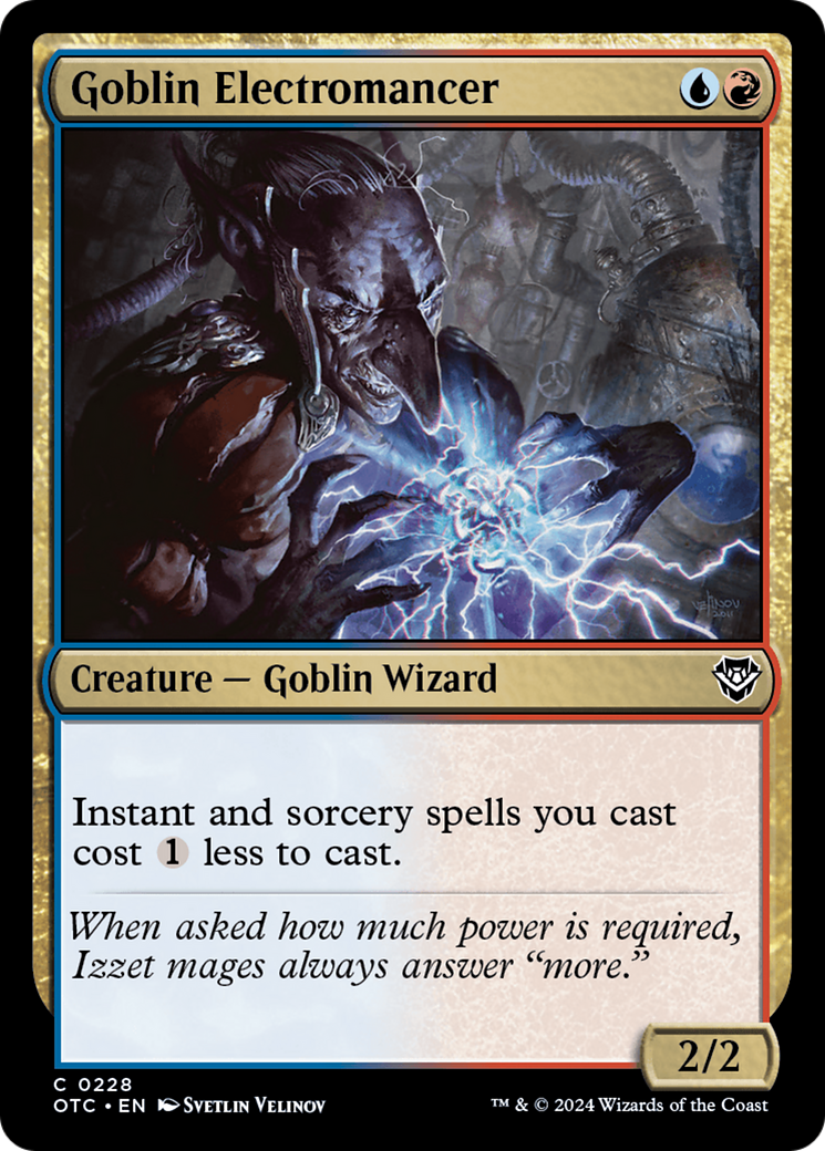 Image of Goblin Electromancer (OTC-228) - Outlaws of Thunder Junction Commander