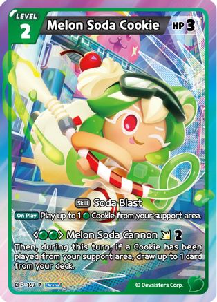 Image of Melon Soda Cookie (P-167) - Promotion Cards Foil