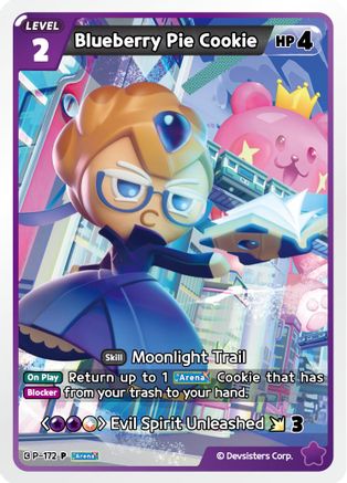Image of Blueberry Pie Cookie (P-172) - Promotion Cards