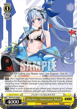 Image of Anchor: Innocent Maid (NIK/S135-E008) - GODDESS OF VICTORY: NIKKE Vol.2