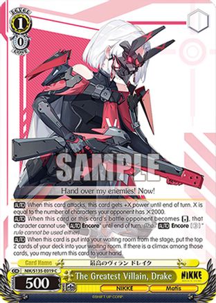 Image of The Greatest Villain, Drake (NIK/S135-E019) - GODDESS OF VICTORY: NIKKE Vol.2