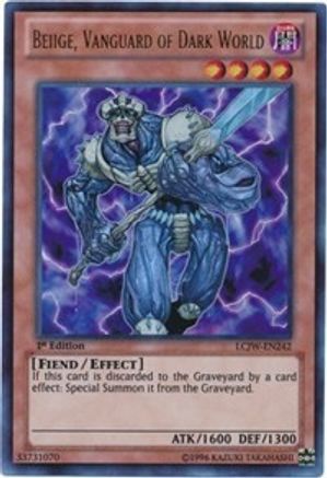 Image of Beiige, Vanguard of Dark World (LCJW-EN242) - Legendary Collection 4: Joey's World 1st Edition