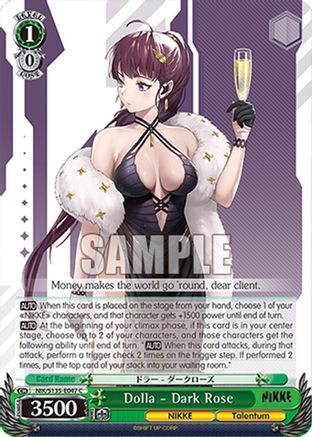 Image of Dolla - Dark Rose (NIK/S135-E047) - GODDESS OF VICTORY: NIKKE Vol.2