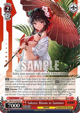 Image of Sakura: Bloom in Summer (NIK/S135-E076) - GODDESS OF VICTORY: NIKKE Vol.2