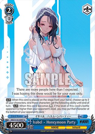 Image of Isabel - Honeymoon Party (NIK/S135-E097) - GODDESS OF VICTORY: NIKKE Vol.2