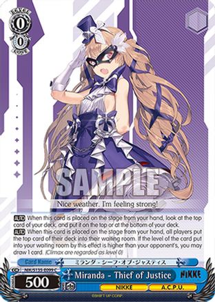 Image of Miranda - Thief of Justice (NIK/S135-E099) - GODDESS OF VICTORY: NIKKE Vol.2
