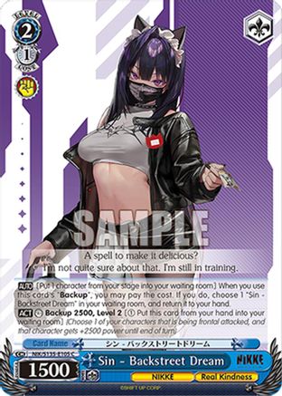 Image of Sin - Backstreet Dream (NIK/S135-E105) - GODDESS OF VICTORY: NIKKE Vol.2