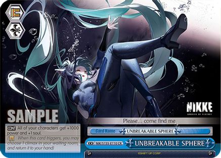 Image of UNBREAKABLE SPHERE (NIK/S135-E110) - GODDESS OF VICTORY: NIKKE Vol.2