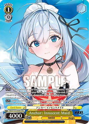 Image of Anchor: Innocent Maid (SR) (NIK/S135-E008S) - GODDESS OF VICTORY: NIKKE Vol.2