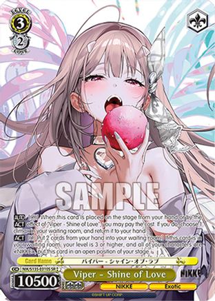 Image of Viper - Shine of Love (SR) (NIK/S135-E010S) - GODDESS OF VICTORY: NIKKE Vol.2