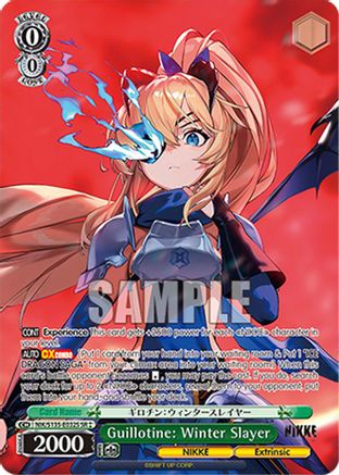 Image of Guillotine: Winter Slayer (SR) (NIK/S135-E032S) - GODDESS OF VICTORY: NIKKE Vol.2