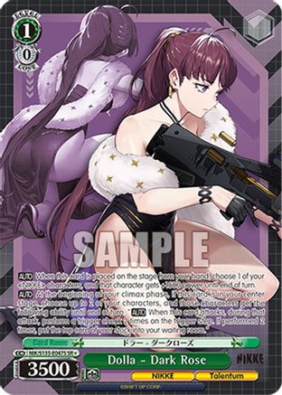 Image of Dolla - Dark Rose (SR) (NIK/S135-E047S) - GODDESS OF VICTORY: NIKKE Vol.2