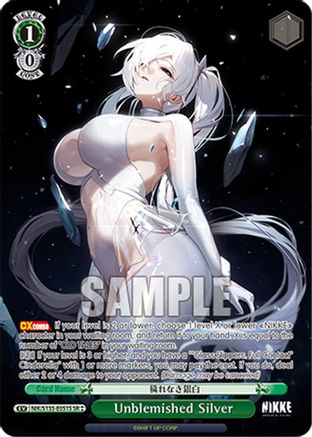 Image of Unblemished Silver (SR) (NIK/S135-E051S) - GODDESS OF VICTORY: NIKKE Vol.2