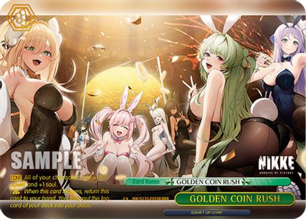 Image of GOLDEN COIN RUSH (RRR) (NIK/S135-E055R) - GODDESS OF VICTORY: NIKKE Vol.2