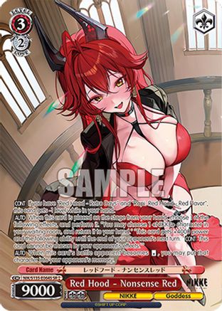 Image of Red Hood - Nonsense Red (SR) (NIK/S135-E064S) - GODDESS OF VICTORY: NIKKE Vol.2
