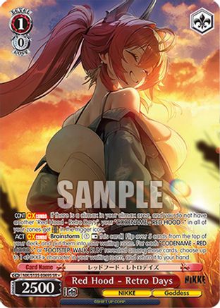 Image of Red Hood - Retro Days (SR) (NIK/S135-E069S) - GODDESS OF VICTORY: NIKKE Vol.2
