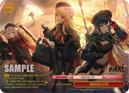 Image of ABSOLUTE (RRR) (NIK/S135-E082R) - GODDESS OF VICTORY: NIKKE Vol.2