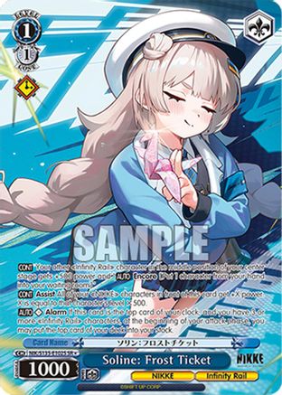 Image of Soline: Frost Ticket (SR) (NIK/S135-E102S) - GODDESS OF VICTORY: NIKKE Vol.2