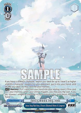 Image of Snow Atop Pale Hues, Flowers Bloomed Where It Lingered (SR) (NIK/S135-E108S) - GODDESS OF VICTORY: NIKKE Vol.2