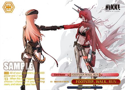 Image of FOOTSTEP, WALK, RUN (PR) (Foil) (NIK/S135-E120S) - GODDESS OF VICTORY: NIKKE Vol.2