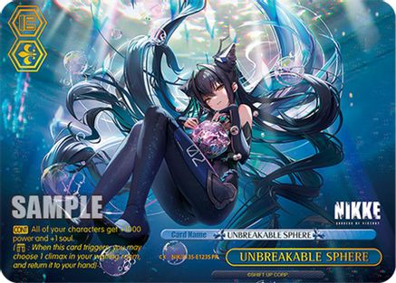 Image of UNBREAKABLE SPHERE (PR) (Foil) (NIK/S135-E123S) - GODDESS OF VICTORY: NIKKE Vol.2