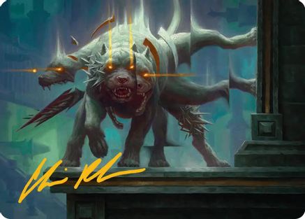 Image of Flickering Hound Art Card (2/54) (Gold-Stamped Signature) (ASFRA-002) - Art Series: Reality Fracture